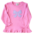 Luigi Kids Pink w/Purple Bow Swing Top