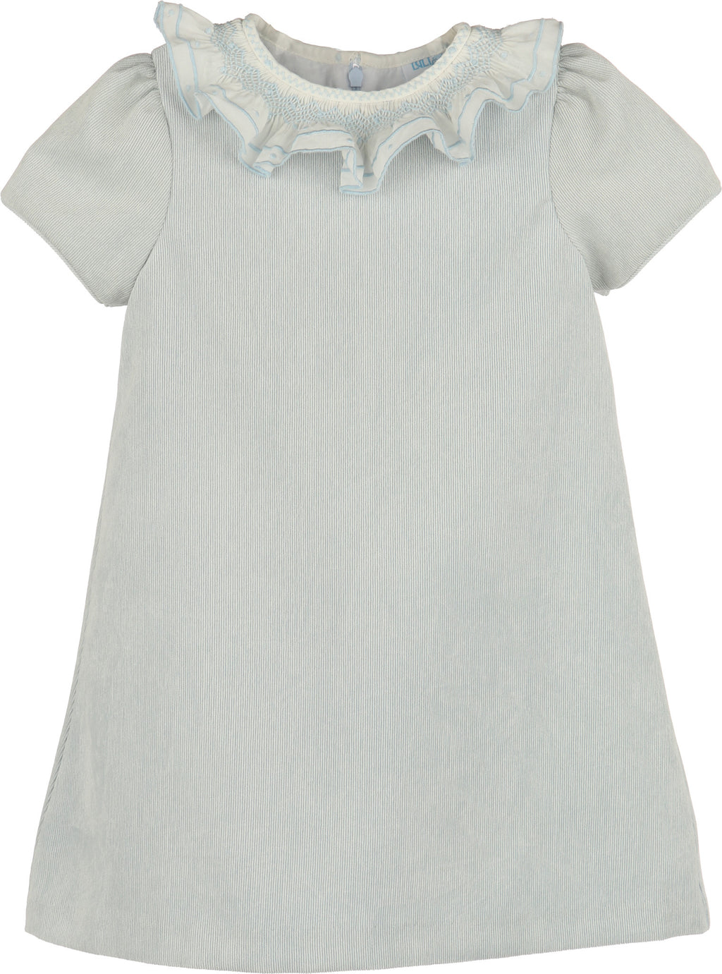 Luli&Me Blue Sweet Corduroy A-Line Dress