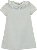 Luli&Me Blue Sweet Corduroy A-Line Dress