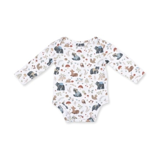 Angel Dear Southern Woodland Animals Green Bodysuit