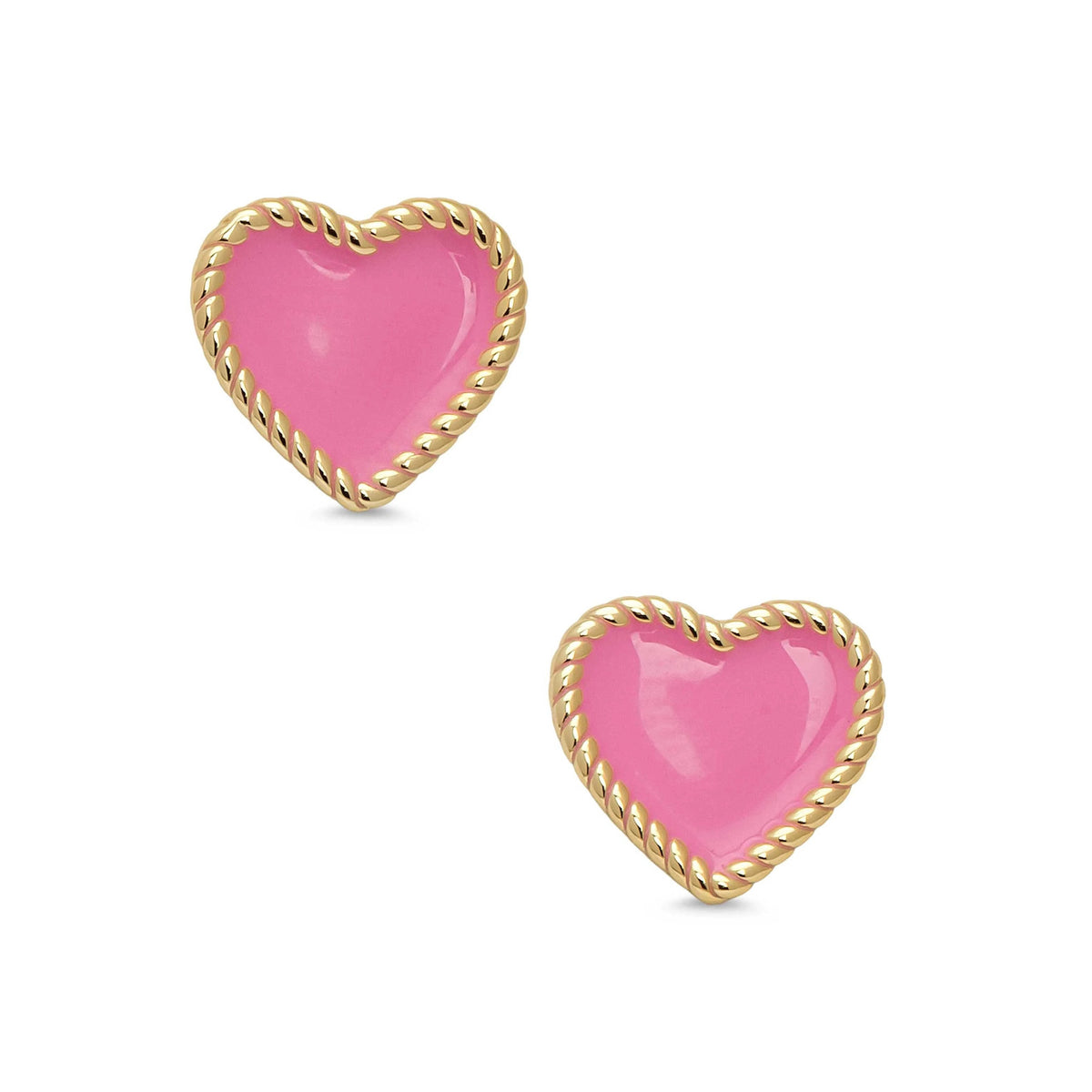 Lily Nily Heart Twist Stud Earrings