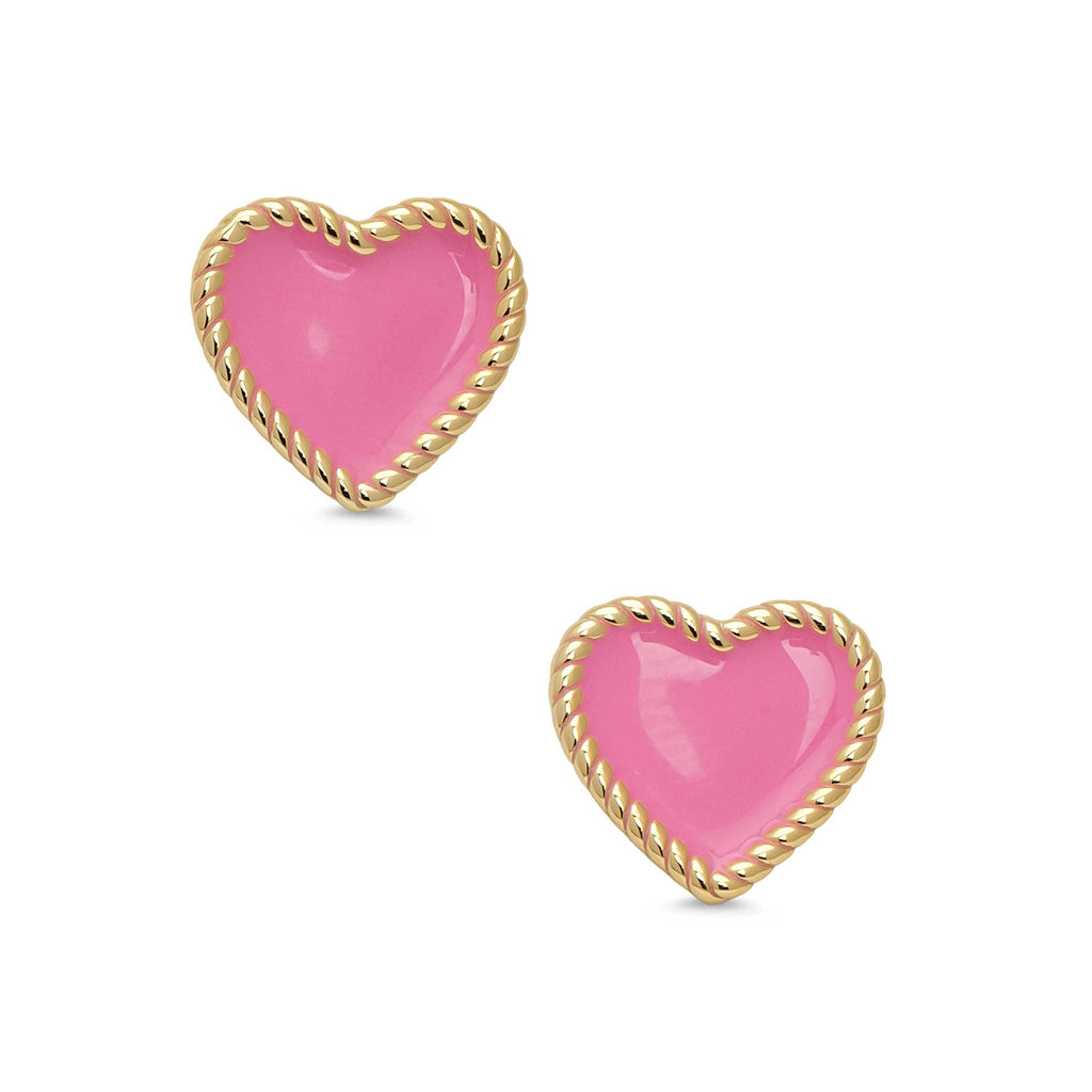 Lily Nily Heart Twist Stud Earrings
