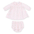 Angel Dear Marnie Rosebud Stripe Dress and Bloomer