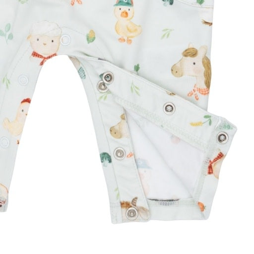 Angel Dear Baby Farm Faces Romper