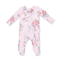 Angel Dear Painterly Rose Bouquets Ruffle Zipper Footie
