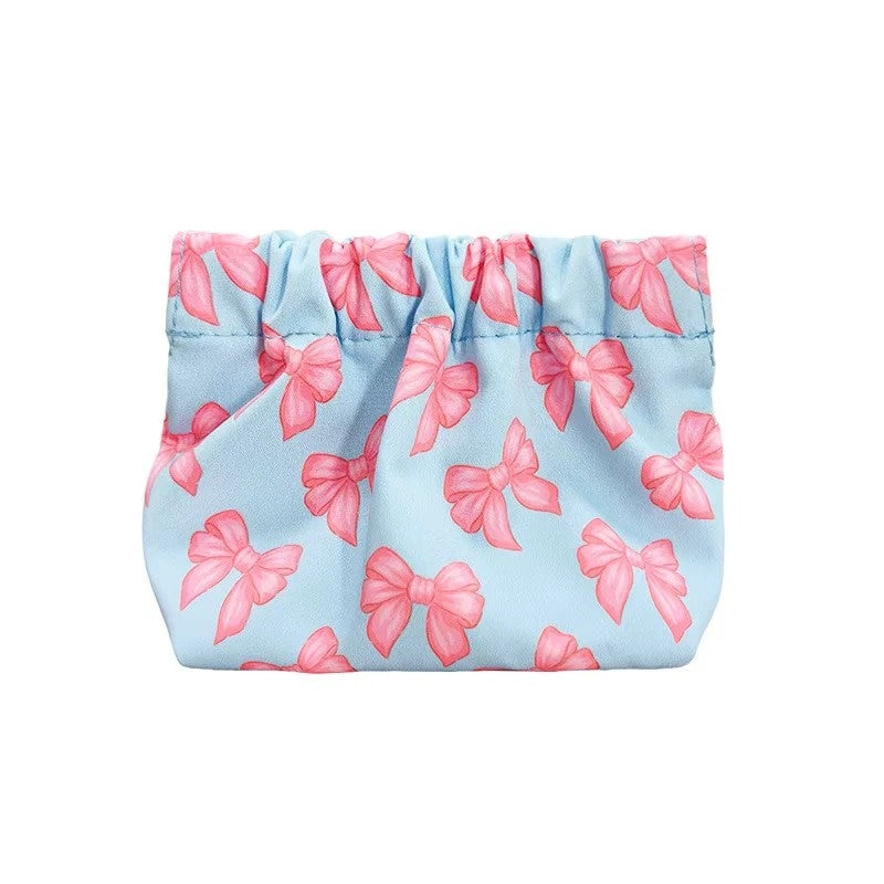 Mavi Bandz Blue Bow Pinch Pouch