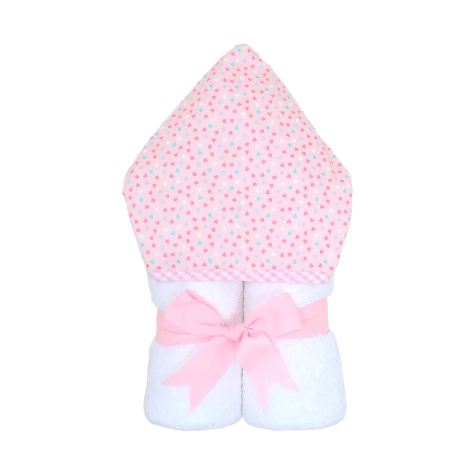 3 Marthas 3 Martha's Hooded Towel - Hearts Fabric