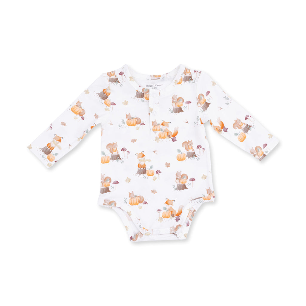 Angel Dear Woodland Animals with Pumpkin Bodysuit