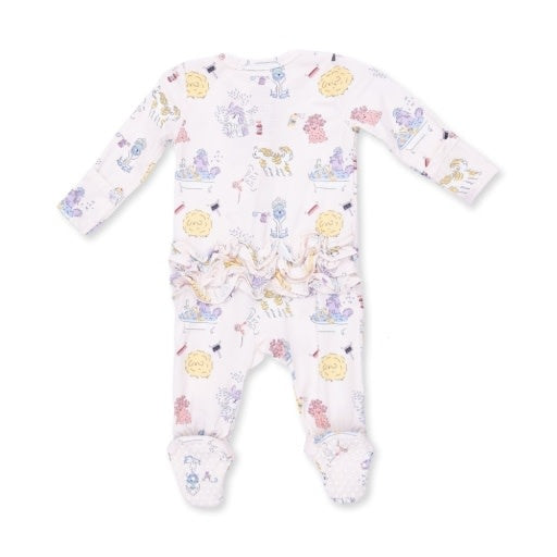 Angel Dear Spa Dogs Zipper Footie