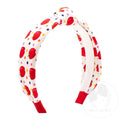 Wee Ones Back To School Apple Print Knot Headband