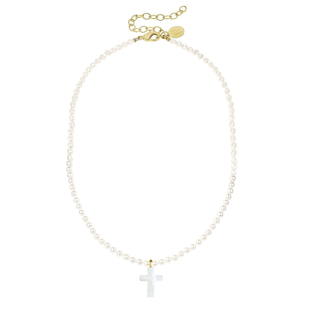 Susan Shaw Alys Cross Necklace