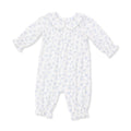 Angel Dear Rose Briar Smocked Long Sleeve Romper