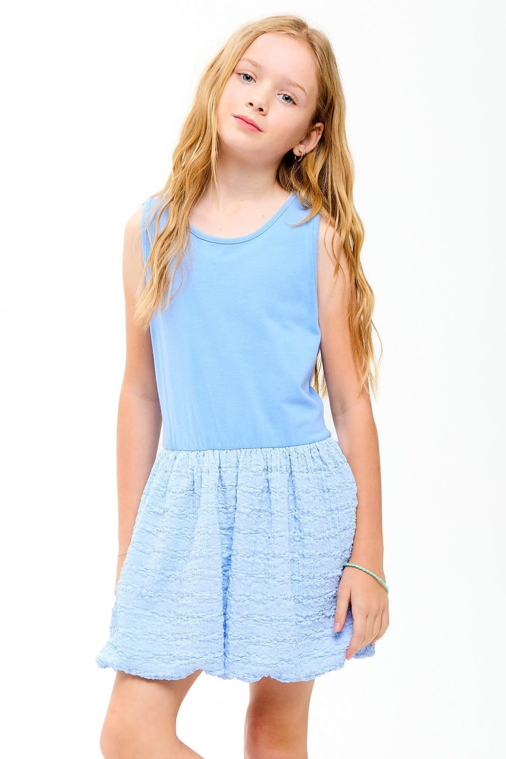 Good Girl Blue Sleeveless Bubble Dress