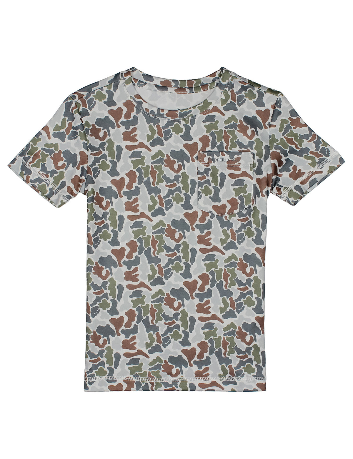 Properly Tied Terra Camo SS Ravine Pocket Tee