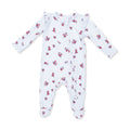 Angel Dear Anna Floral Stripe Zipper Footie
