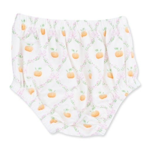 Angel Dear Pretty Pumpkin Trellis Bishop Dress and Bloomer