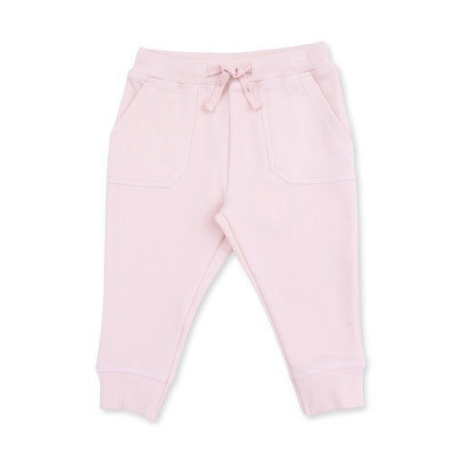 Angel Dear Solid Veiled Pink Jogger Pant