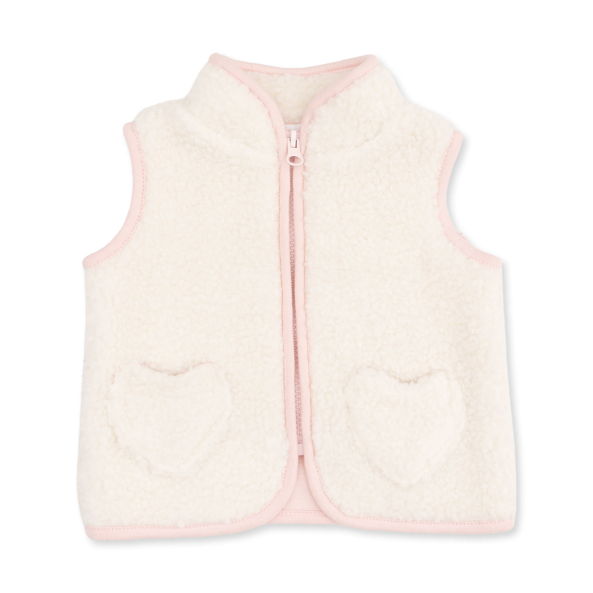 Angel Dear Sherpa Vest with Heart Pockets