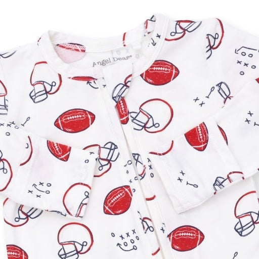 Angel Dear Touchdown Time Zipper Footie